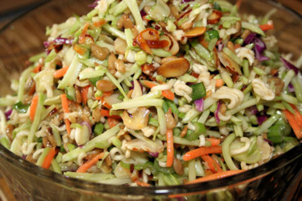 A bowl of ramen slaw